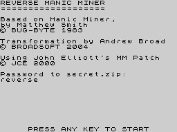 Opening screen