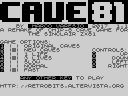 Opening screen