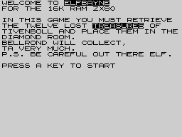 Opening screen