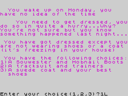 Running screen