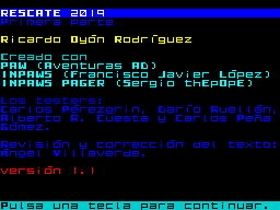 Opening screen