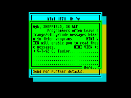 Running screen