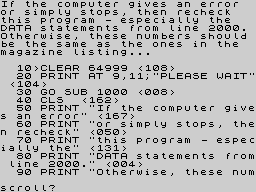 Running screen