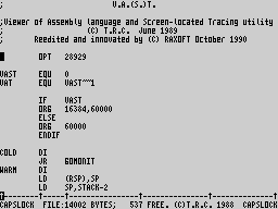 Running screen