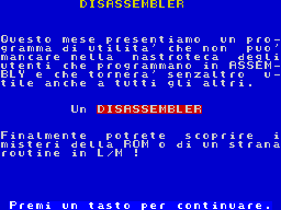 Opening screen