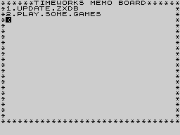 Running screen