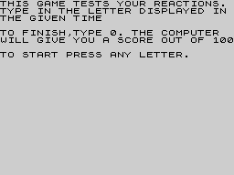 Running screen
