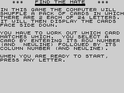 Running screen