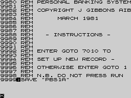 Running screen