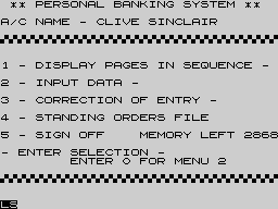 Running screen
