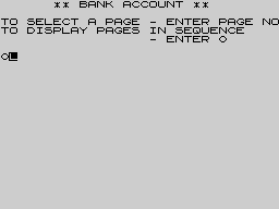 Running screen