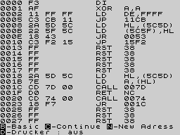 Running screen