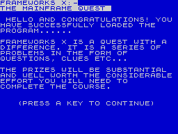 Running screen