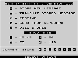 Running screen