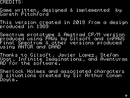 Opening screen