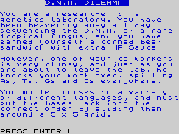Opening screen
