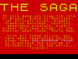Opening screen