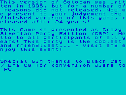 Opening screen