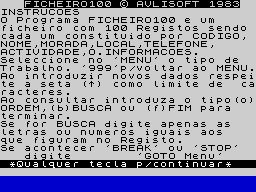 Opening screen