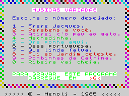Opening screen