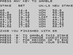 Running screen
