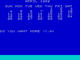 Running screen