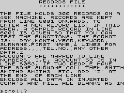 Running screen