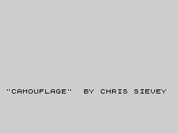 Opening screen
