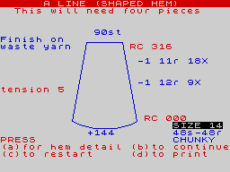 Running screen