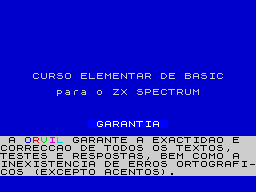 Opening screen