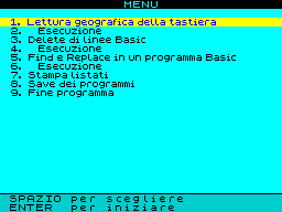 Running screen