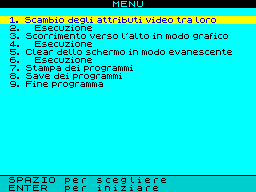 Running screen