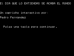 Opening screen