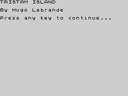 Opening screen