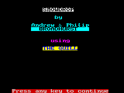 Opening screen