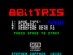 Opening screen