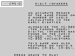 Opening screen