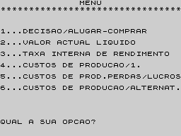 Running screen