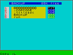Running screen