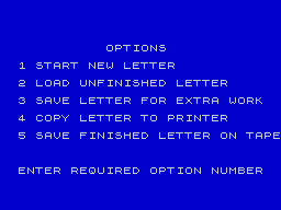 Running screen