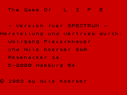 Opening screen