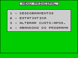 Running screen