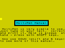 Running screen