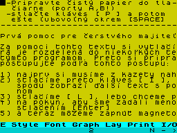Running screen