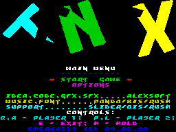 Opening screen