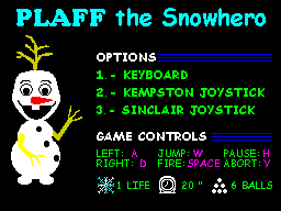 Opening screen