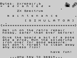 Opening screen