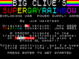 Opening screen