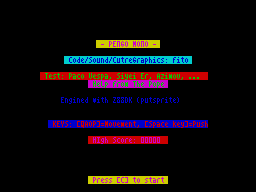 Opening screen