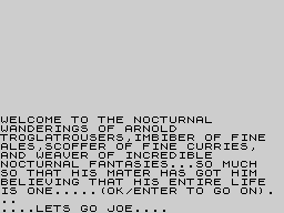 Opening screen